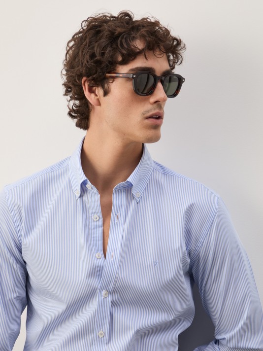 Striped cotton shirt