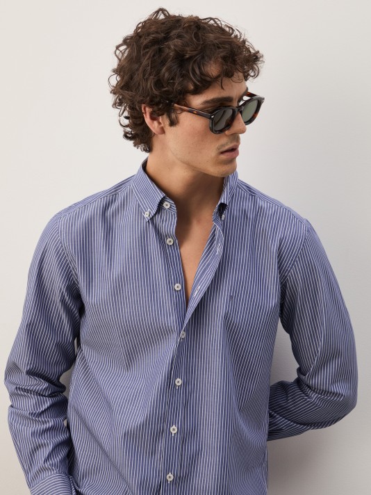 Striped cotton shirt
