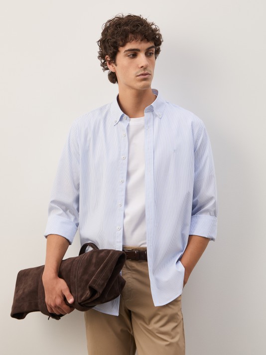 Striped cotton shirt
