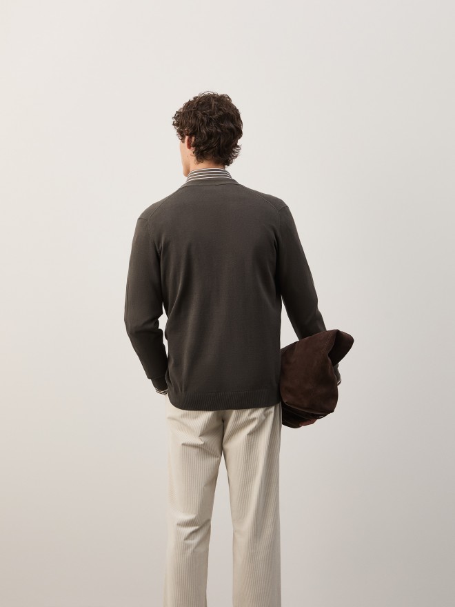 Cotton knit jacket Cotton knit jacket