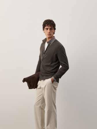 Cotton knit jacket Cotton knit jacket