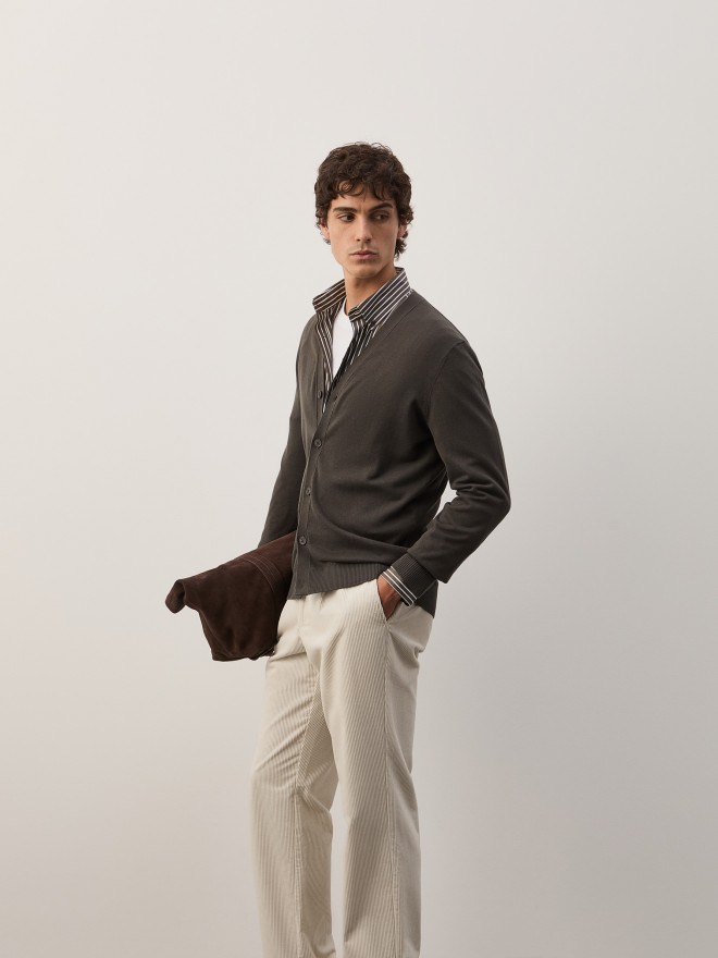 Cotton knit jacket Cotton knit jacket