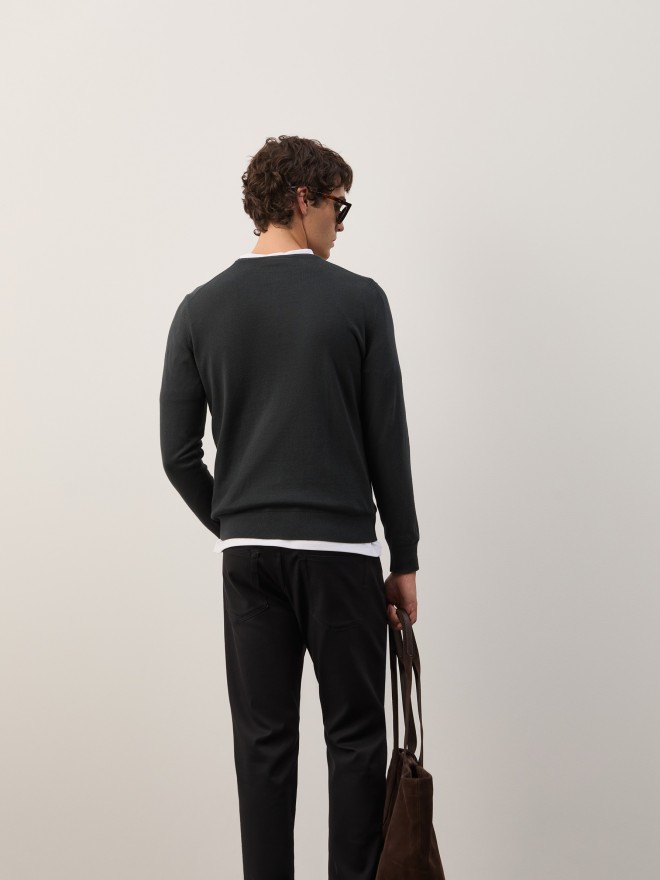 Camisola em algodão e caxemira Camisola em algodão e caxemira