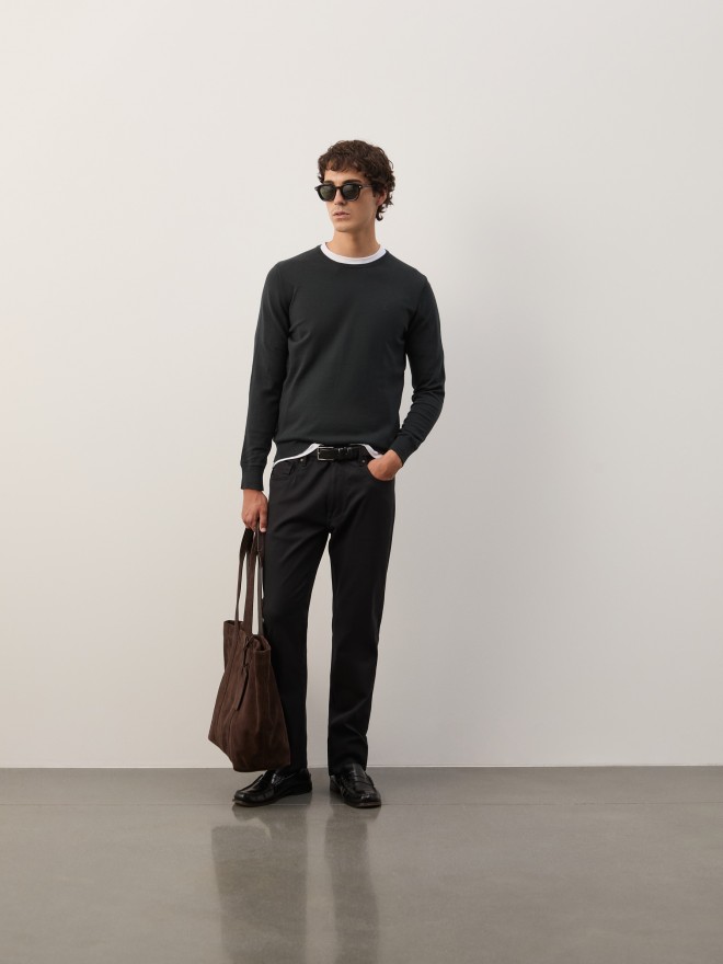 Camisola em algodão e caxemira Camisola em algodão e caxemira