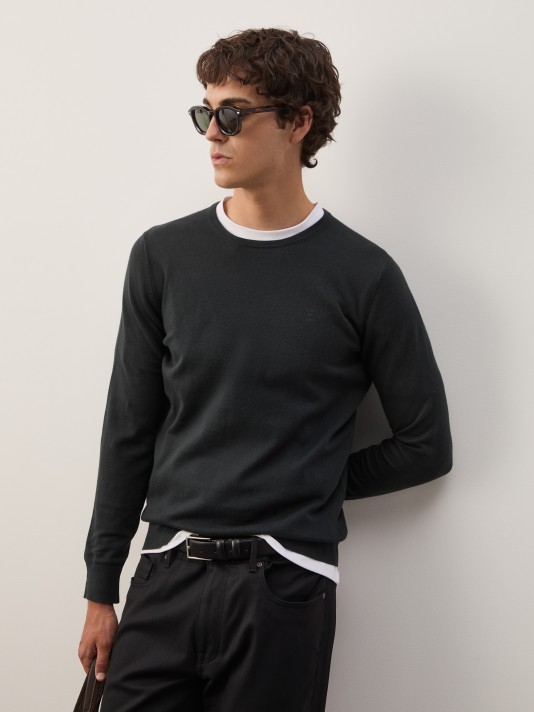 Cotton and cashmere sweater