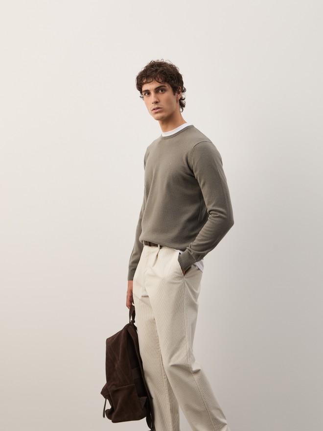 Camisola de malha 100% lã Camisola de malha 100% lã