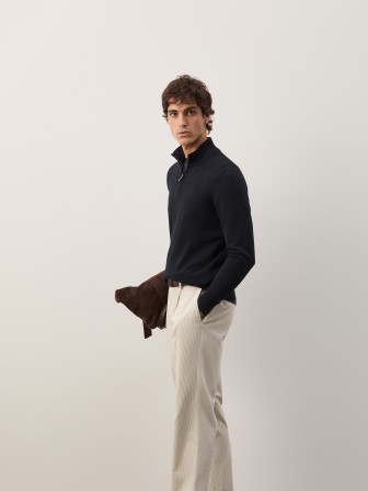 Camisola em algodão e caxemira Camisola em algodão e caxemira
