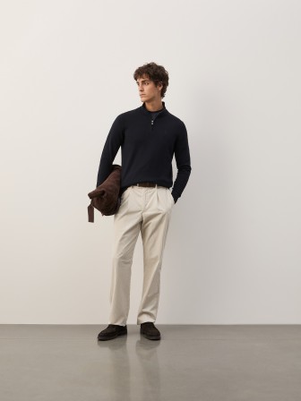 Camisola em algodão e caxemira Camisola em algodão e caxemira