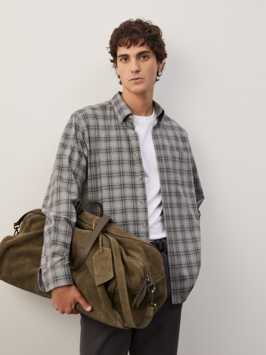 Camisa a cuadros de corte regular