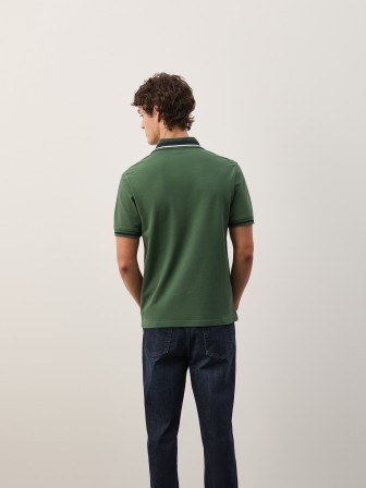 Regular fit polo shirt with stripes Regular fit polo shirt with stripes