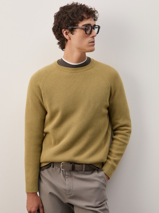 Knitted wool sweater