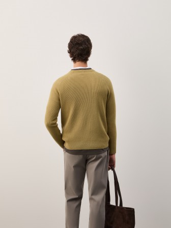 Camisola de malha tricotada em lã Camisola de malha tricotada em lã
