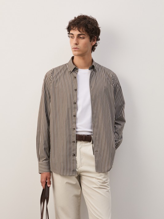 Regular fit striped shirt