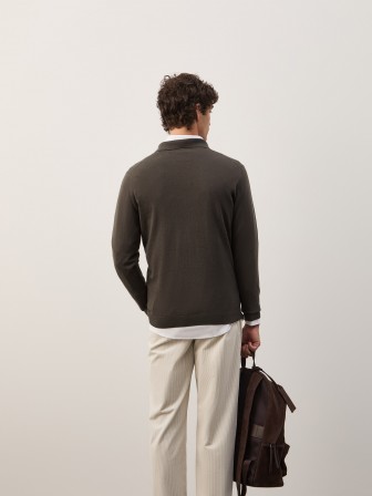 Polo shirt in cotton and cashmere Polo shirt in cotton and cashmere