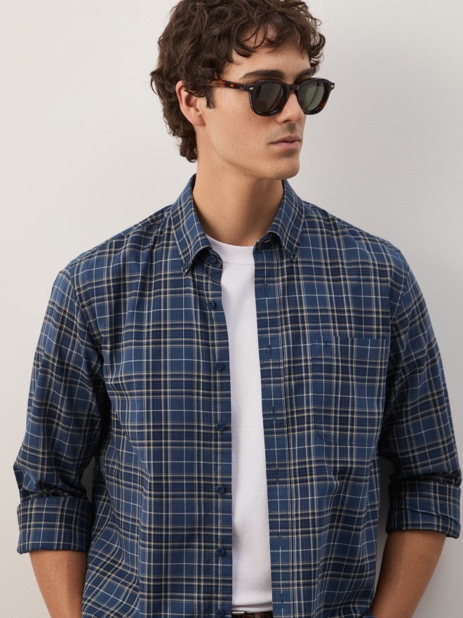 Regular fit plaid shirt Regular fit plaid shirt
