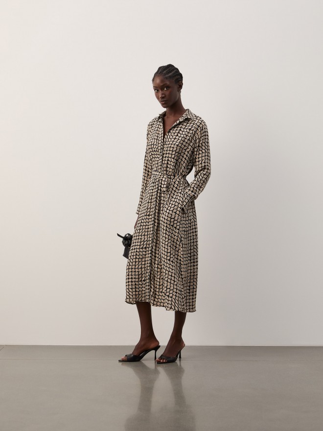 Printed shirt dress Printed shirt dress