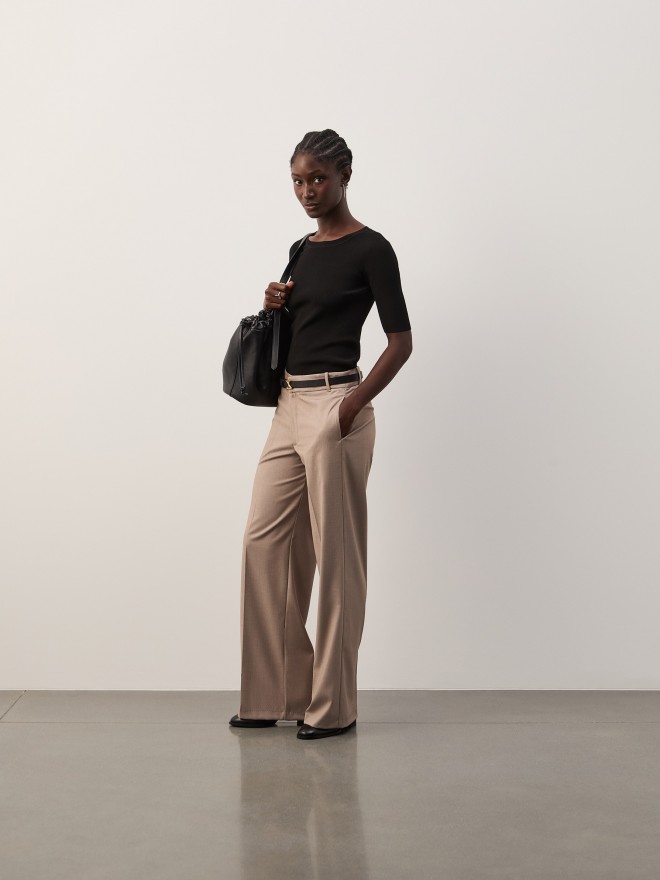 Classic creased trousers