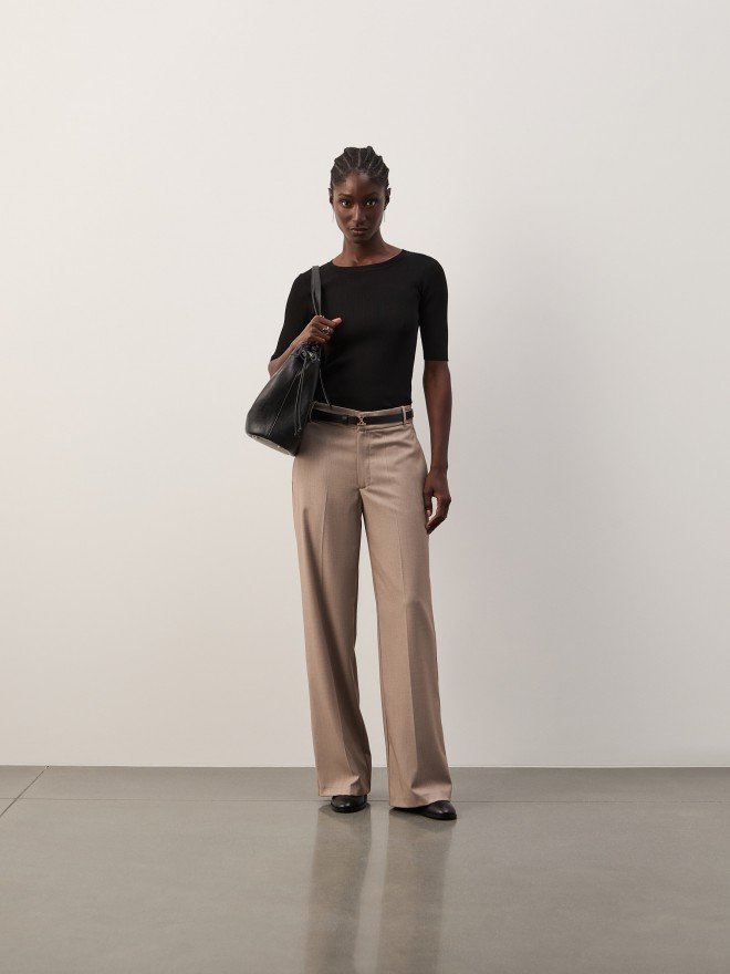 Classic creased trousers