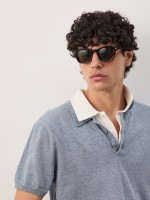 Cotton knit polo shirt Cotton knit polo shirt