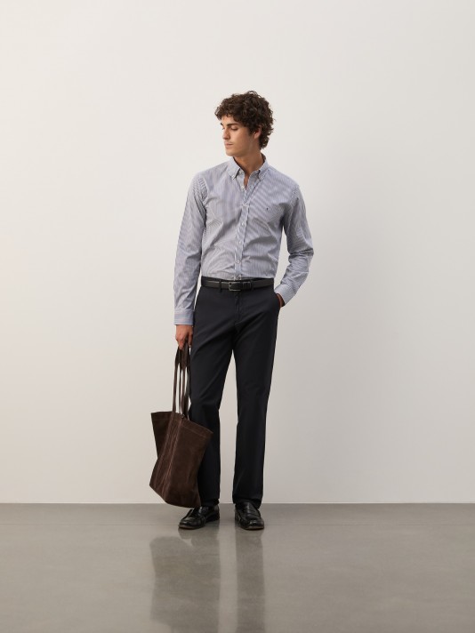 Regular fit chino trousers