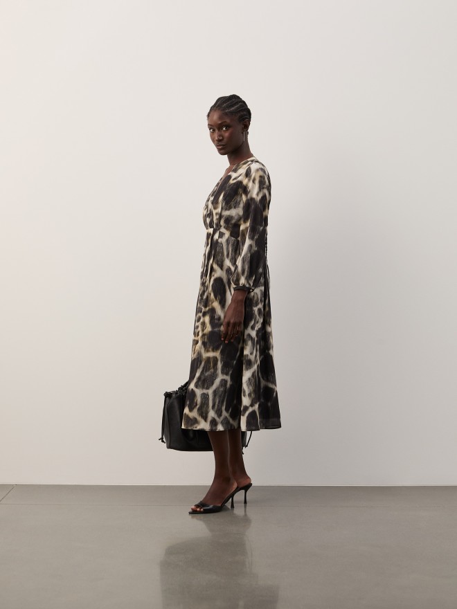 Long printed dress Long printed dress