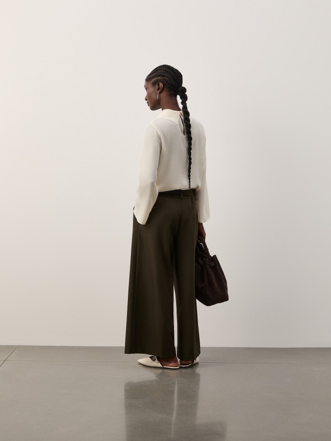Culotte trousers with belt Culotte trousers with belt