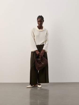 Culotte trousers with belt Culotte trousers with belt
