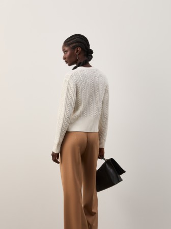 Braided knit jacket Braided knit jacket