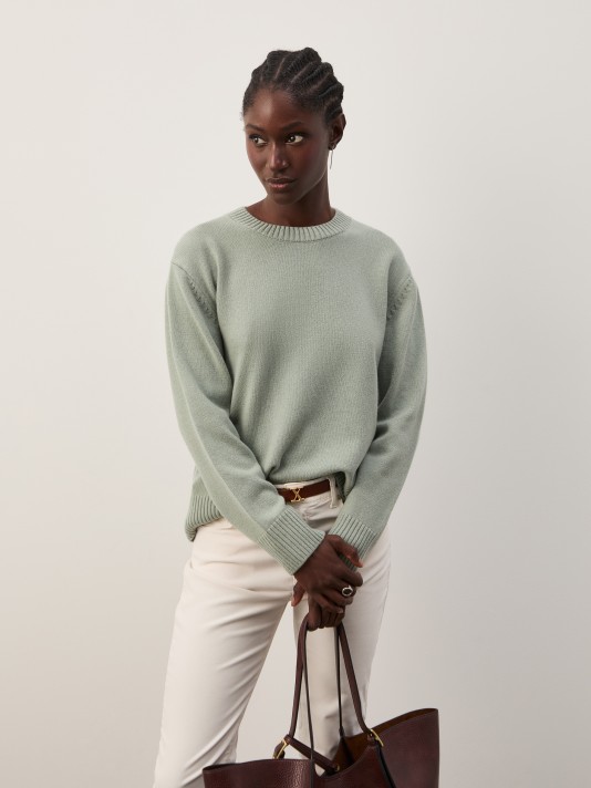 Wool-blend jumper