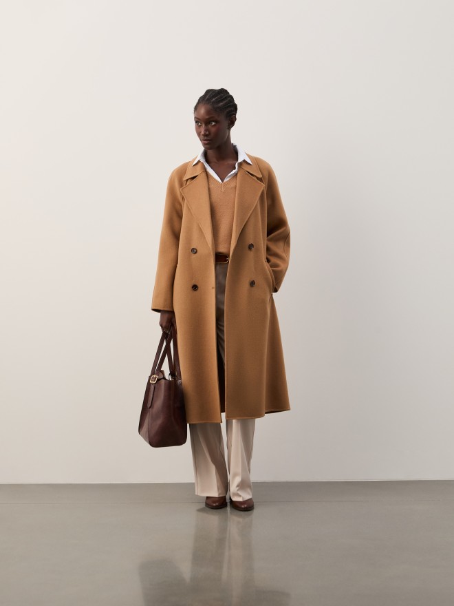 Long coat with wool Long coat with wool