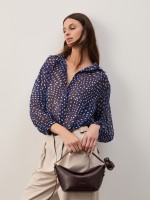 Blusa fluida estampada