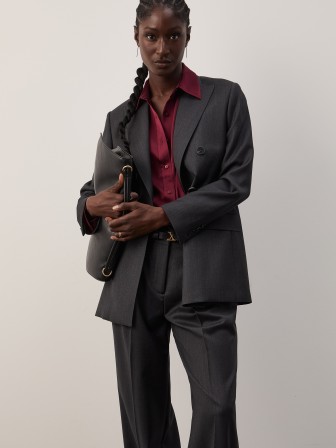 Creased wool trousers Creased wool trousers