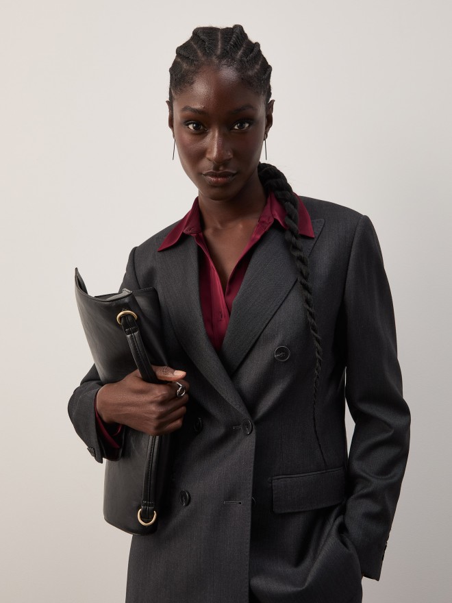 Double-breasted wool blazer Double-breasted wool blazer