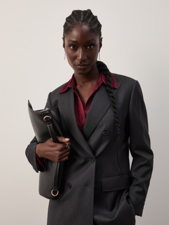 Double-breasted wool blazer Double-breasted wool blazer