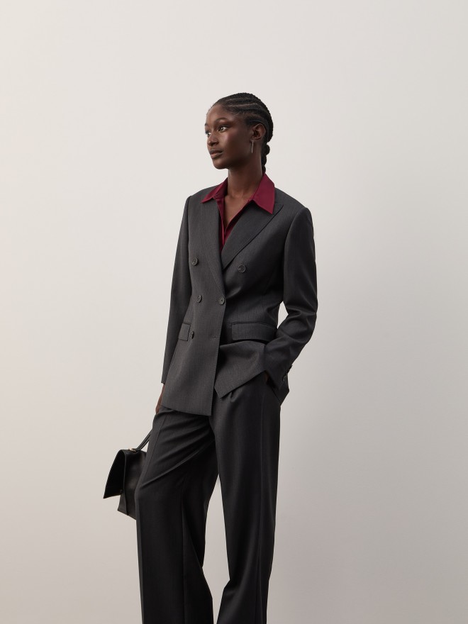 Double-breasted wool blazer Double-breasted wool blazer