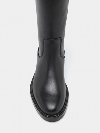Leather boots with buckle Leather boots with buckle