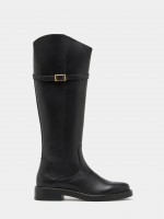 Botas de piel con hebilla Botas de piel con hebilla