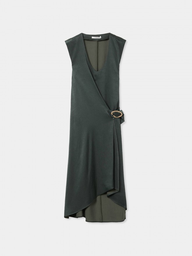 Vestido fluido assim�trico