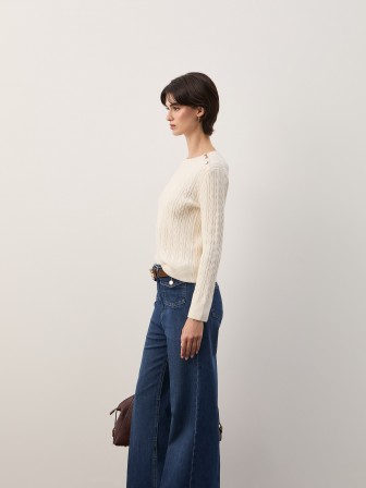 Braided knit sweater Braided knit sweater
