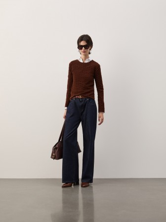 Textured knit sweater Textured knit sweater