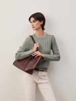 Camisola de malha entran�ada