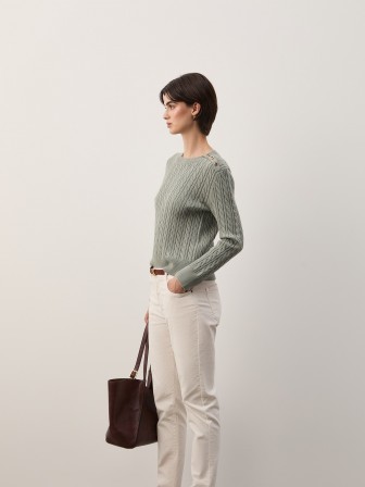 Braided knit sweater Braided knit sweater