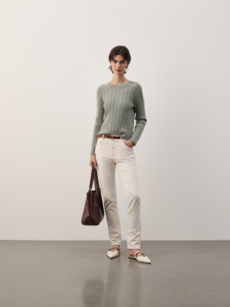 Braided knit sweater Braided knit sweater