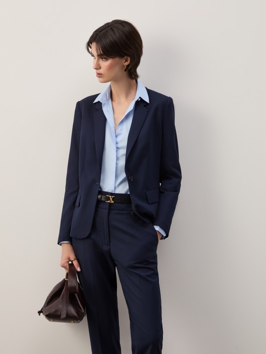 Americana regular fit azul marino