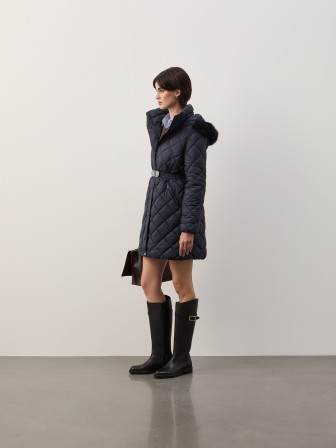 Padded sweatshirt with hood Padded sweatshirt with hood