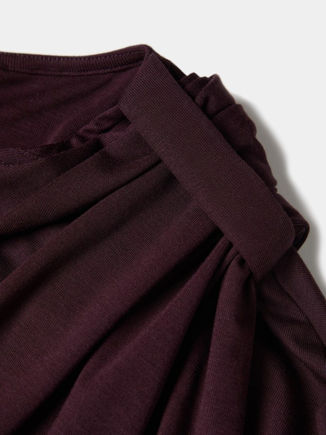 T-shirt with draped detail