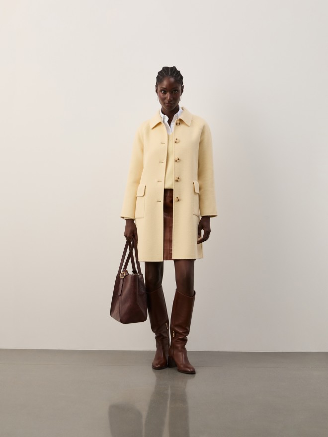 Wool overcoat with pockets Wool overcoat with pockets