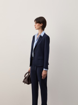 Navy blue regular fit blazer Navy blue regular fit blazer