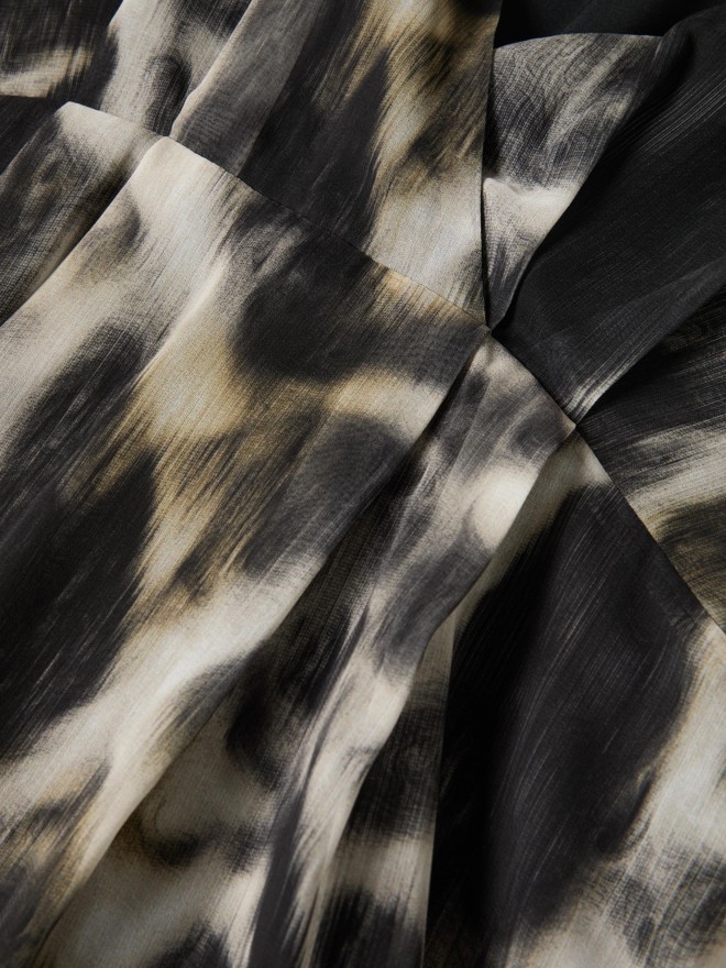 Long printed dress Long printed dress