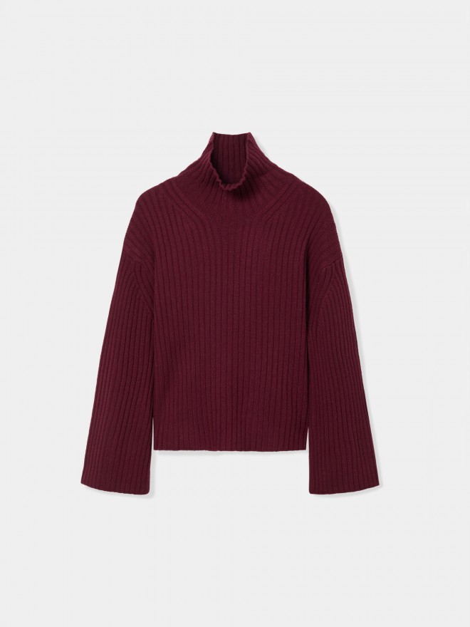 High-neck sweater with wool lining High-neck sweater with wool lining